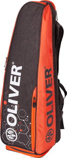 OLIVER Rucksack Racketbag Long (Hauptfach, Schlägerfach) grau/orange