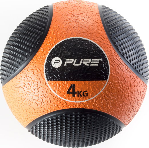 Pure2Improve Medizinball 4kg schwarz/orange