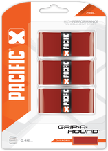 Pacific Overgrip Grip Around 0.45mm czerwony 3 szt.