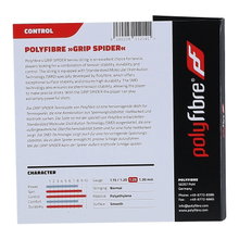Polyfibre Tennissaite Grip Spider (Haltbarkeit+Kontrolle) limegrün 12m Set