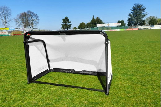 Powershot Mini Football Goal, foldable, made of aluminium (weatherproof) 1.5m x 1m - white -