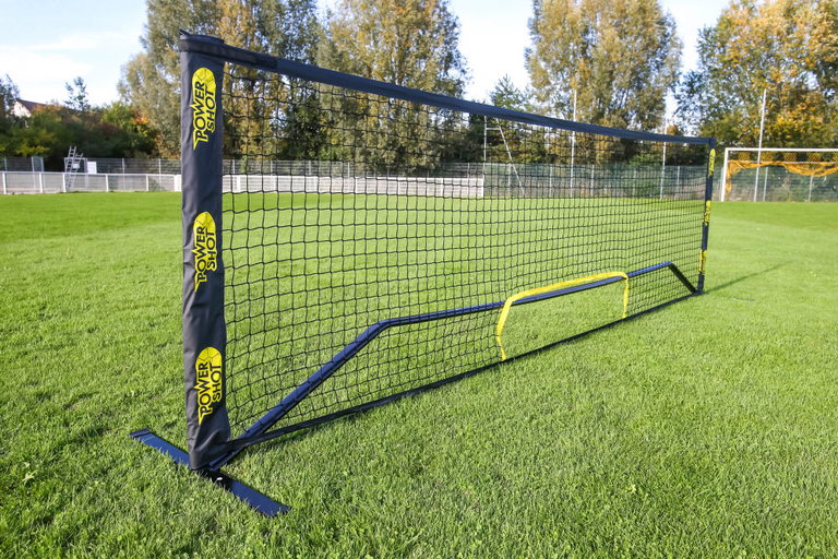 Powershot Fussball-Tennisnetz Multisport Set aus Stahl 4mx1,10m