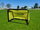 Powershot Mini-Fussballtor faltbar aus Aluminium (wetterfest) 1,5m x 1m - gelb -