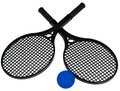 Powershot Mini-Tennis Set (für Erwachsene) schwarz