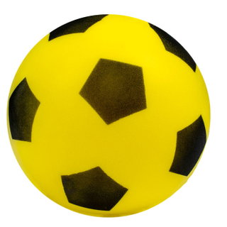 Powershot Schaumstoffball Fussball 20cm gelb