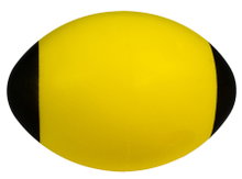 Powershot Foam Ball Rugby Ball 65x55cm yellow