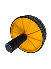 Powershot Double Wheel Ab Roller Black/Yellow