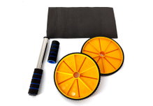 Powershot Double Wheel Ab Roller Black/Yellow