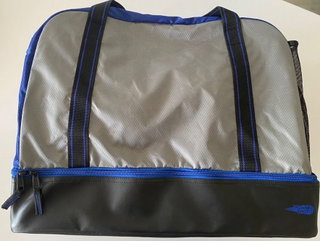 Powershot Sports Bag Cubico (made from recycled polyester) 52x44x33cm -75 liters- black/blue