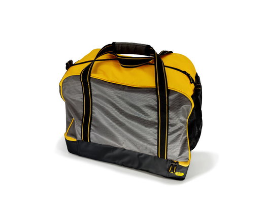 Powershot Sports Bag Cubico (made from recycled polyester) 52x44x33cm -75 liters- black/yellow