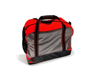 Powershot Sports Bag Cubico (made from recycled polyester) 52x44x33cm -75 liters- black/red
