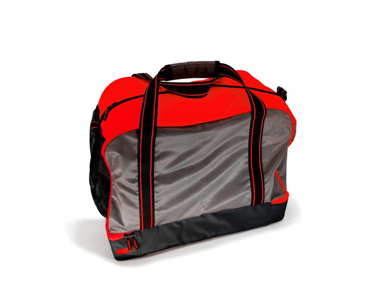 Powershot Sporttasche Cubico (aus recycelten Polyester) 52x44x33cm -75 liter- schwarz/rot