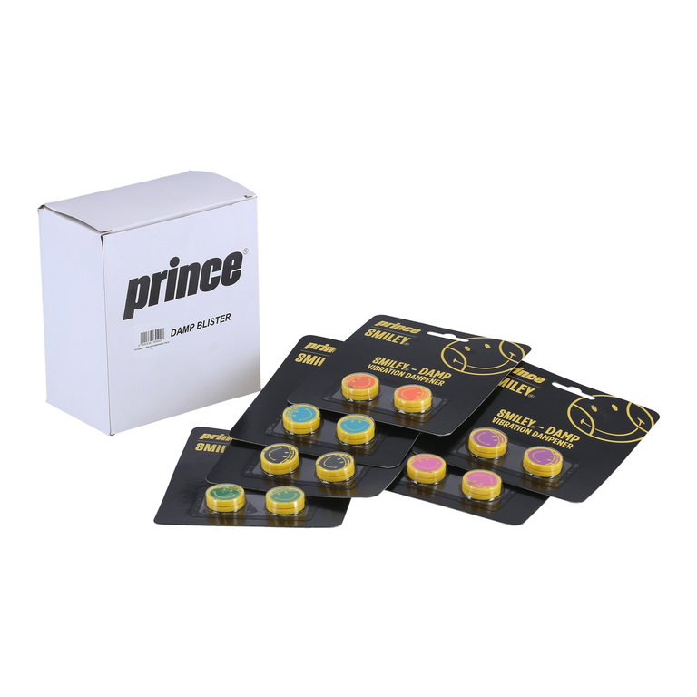 Prince Shock Absorber Smiley Damp sorted - 24 pieces (12x 2-pack)