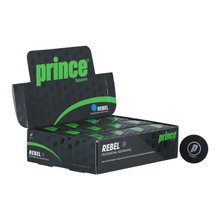 Prince Squashball Rebel (blauer Punkt, schnell) schwarz - 1er Ball