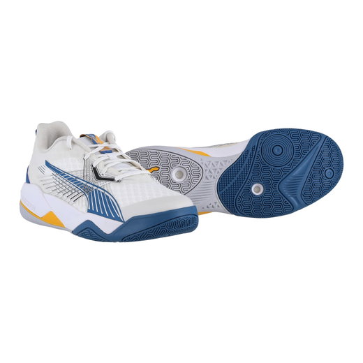 Puma Indoor Court Shoes Eliminate Power Nitro II white/blue men's