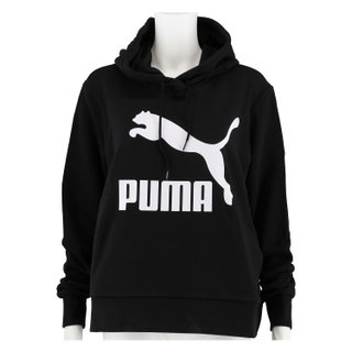 Puma Hoodie Classic Logo schwarz Damen