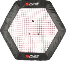 Pure2Improve Football Training Rebounder Hexagon Black 140x125 cm