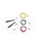 Pure2Improve Springseil Speed Rope - schwarz,rot,gelb - 3er Set