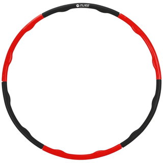 Pure2Improve obręcz gimnastyczna Hula-Hoop (składana) - czarna/czerwona