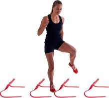 Pure2Improve Trainingshürden Set - 4 Stück 14cm rot