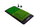Pure2Improve Golf-Schlagmatte Dual Turf (mit 2 Tees) grün 60x31cm