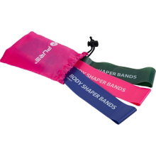 Pure2Improve Resistance Band Set (green, pink, purple) - 3 pieces