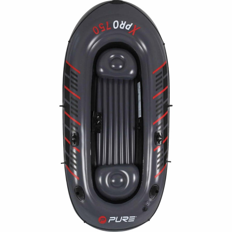 Pure4Fun Schlauchboot XPRO 750 (für 2 Personen) schwarz 270x126x52cm