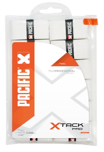 Pacific Overgrip xTack Pro 0.55mm weiss 12er Clip-Beutel