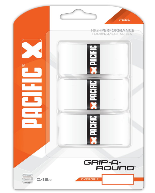 Pacific Overgrip Grip Around 0.45mm weiss 3er