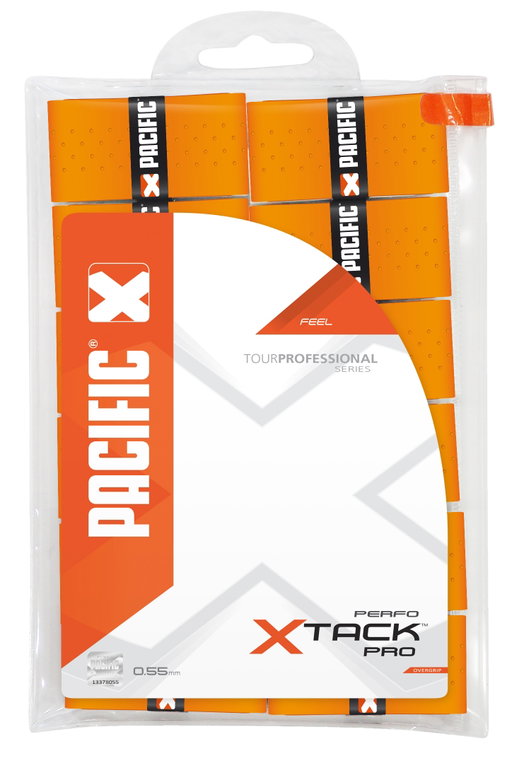 Pacific Overgrip xTack Pro Perfo 0.55mm orange 12er Clip-Beutel