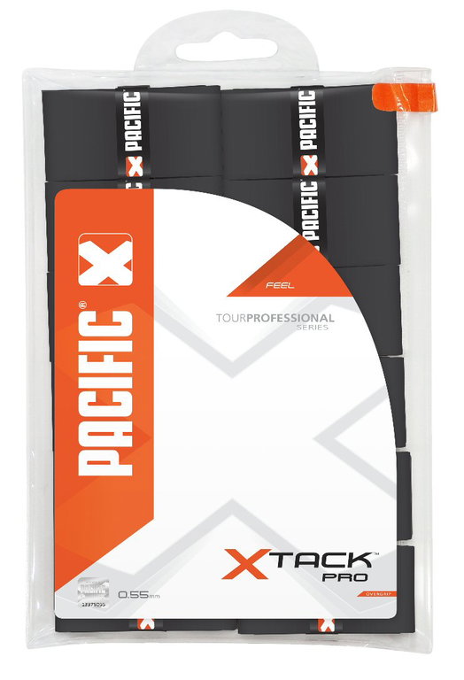 Pacific Overgrip xTack Pro 0.55mm schwarz 12er Clip-Beutel