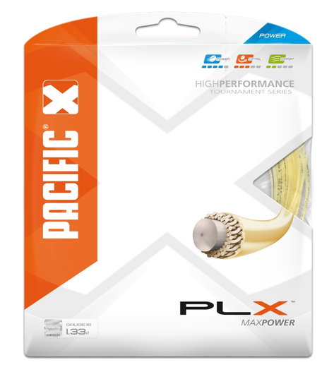 Pacific Tennissaite PLX (Power+Touch) natur 12m Set