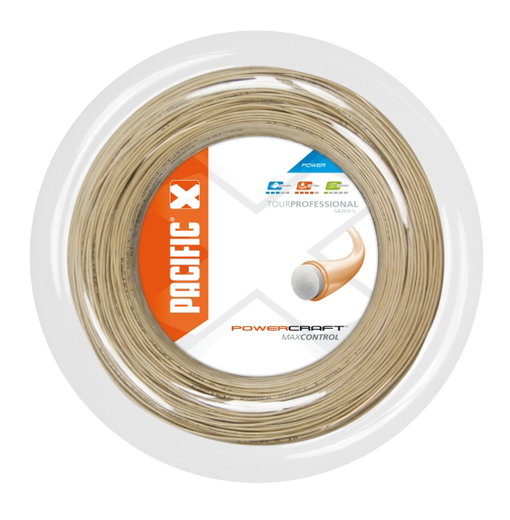 Pacific Tennissaite Power Craft (Kontrolle+Haltbarkeit) natur 110m Rolle