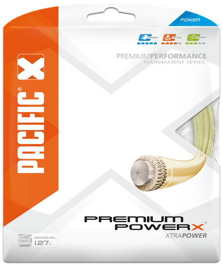 Pacific Tennissaite Premium Power X natur 12m Set