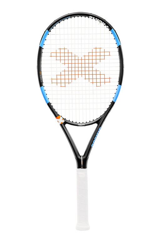 Pacific Tennisschläger BXT Raptor 107in/275g/Komfort schwarz/cyanblau - besaitet -