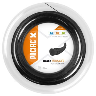 Pacific Tennissaite Black Thunder (Power+Haltbarkeit) 1,25mm schwarz 200m Rolle