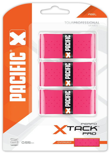 Pacific Overgrip xTack Pro Perfo 0.55mm pink 3er