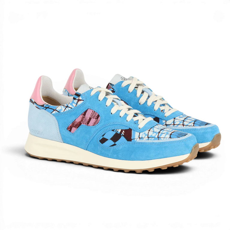 Panafrica Sneaker Arusha Azur blau Damen