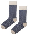 Polar Star Tagessocke Crew Magnus (Baumwolle, warm) beige/navyblau - 1 Paar