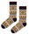 Polar Star Tagessocke Crew Arild Wintermuster (Baumwolle, warm) braun/bunt - 1 Paar