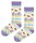 Polar Star Tagessocke Crew Villbie (Baumwolle, warm) beige/violett - 1 Paar