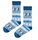 Polar Star Tagessocke Crew Isflak Wintermuster (Baumwolle, warm) blau - 1 Paar