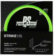 Polystar Tennis String Strike (Durability + Power) green 12m set