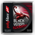 Polyfibre Tennissaite Black Venom Rough (Haltbarkeit+Spin) schwarz 12m Set