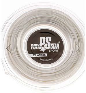 Polystar Tennis String Classic (Durability) white 200m reel