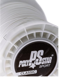 Polystar Tennissaite Classic (Haltbarkeit) weiss 400m Rolle