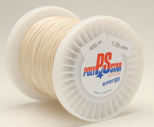 Polystar Tennissaite Energy (Haltbarkeit+Power) natur 400m Rolle