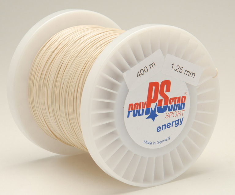 Polystar Tennissaite Energy (Haltbarkeit+Power) natur 400m Rolle