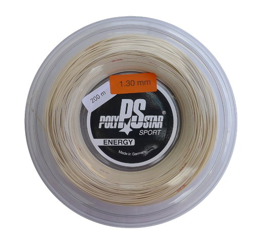 Polystar Tennissaite Energy (Haltbarkeit+Power) natur 200m Rolle