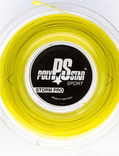 Polystar Tennis String Storm Pro (Durability + Control) yellow 200m reel